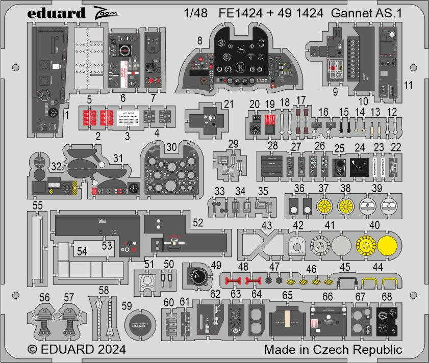 Detail Kit for Airfix Gannet AS.1 1/48 by Eduard