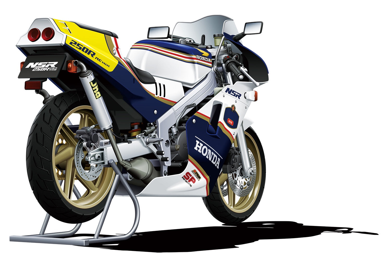 Honda MC18 NSR250R SP Custom '88 1/12 #06691 by Aoshima