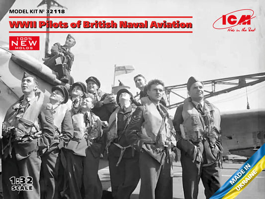 WWII Pilots of British Naval Aviation (100% new molds) 1/32 #32118 by ICM