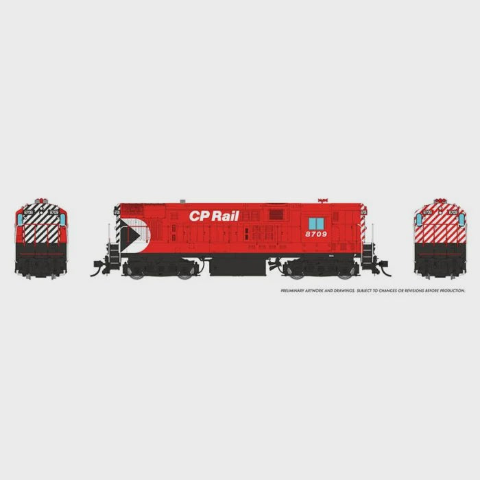 Rapido HO H16-44 (DC/DCC/Sound): CP Rail - Action Red Scheme: #8709 - 044538