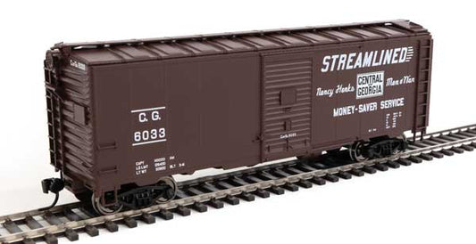 40' AAR Modified 1937 Boxcar - Ready to Run #2730 Central of Georgia #6033 HO