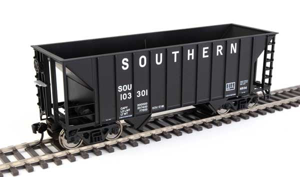 34' 100-Ton 2-Bay Hopper - Ready to Run #56616 Southern Railway #103301 (black)