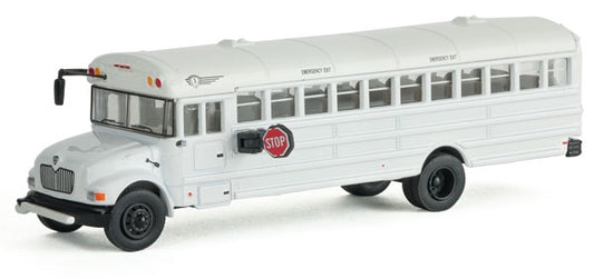 International(R) MOW Crew Bus - Assembled #11702 White, Railroad Maintenance-of-Way Logo Decals [HO]