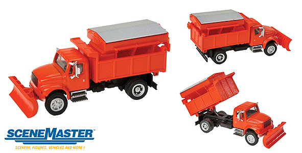 Walthers 4900 Dump Truck w/Snowplow & Salt Spreader - Assembled #11793