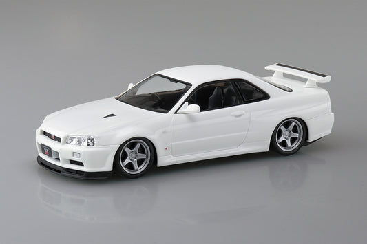 Nissan R34 Skyline GT-R Custom Wheel (White Pearl) #11-SP3 1/32 #06632 by Aoshima