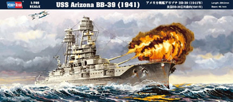 Arizona BB-39 (1941) 1/700 #83401 by Hobby Boss