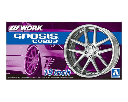 Work Gnosis Cv203 19 Inch Wheel Parts 1/24 Car Accessory Model Kit #06116 by Aoshima