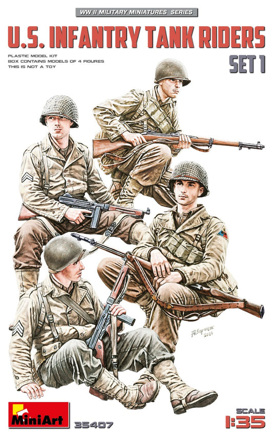 U.S. Infantry Tank Riders. Set 1 1/35 #35407 by MiniArt