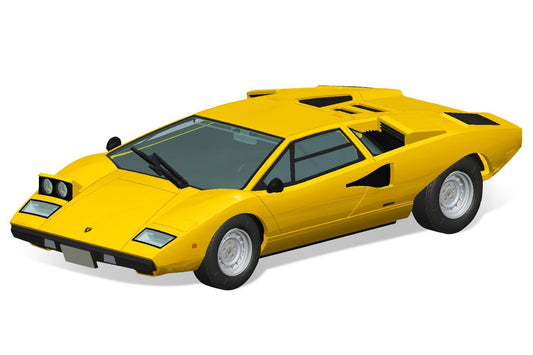Lamborghini Countach LP400(Yellow) #20-B 1/32 #06534 by Aoshima