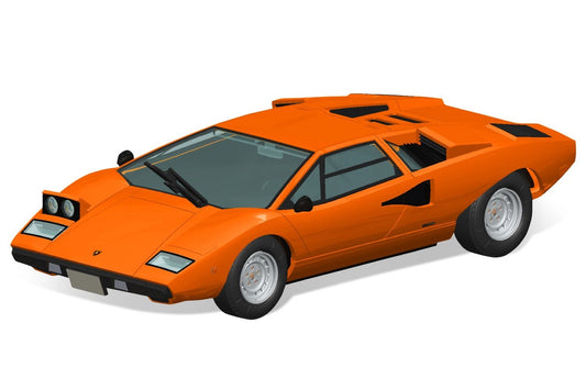 Lamborghini Countach LP400(Orange) #20-C 1/32 #06535 by Aoshima