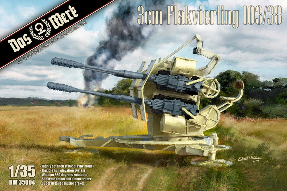 Flakvierling 3cm 103/38 1/35 by Das Werk