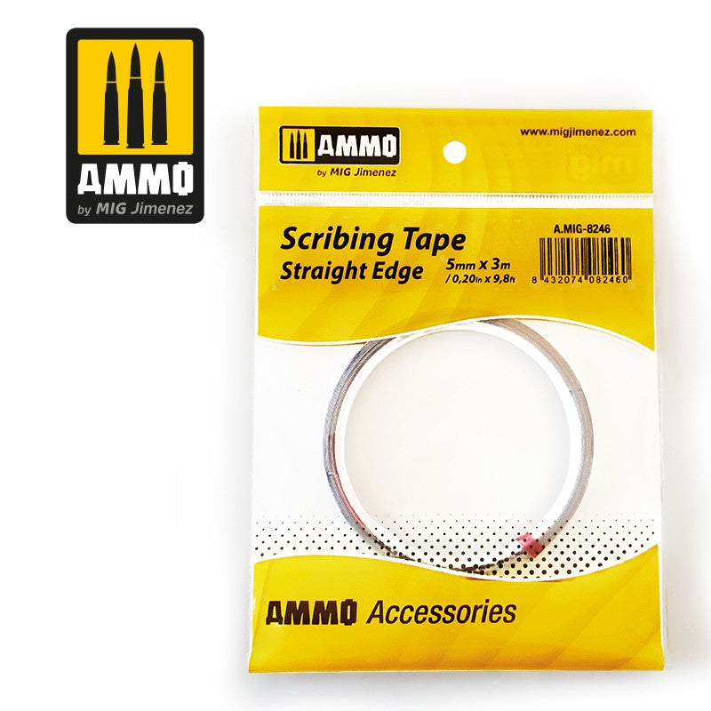 Ammo Mig Scribing Tape - Straight Edge (5mm x 3m) AMIG8246