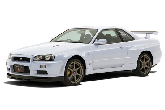 Nissan R34 Skyline GT-R (White) 1/24 Model Car Kit #6251 by Aoshima