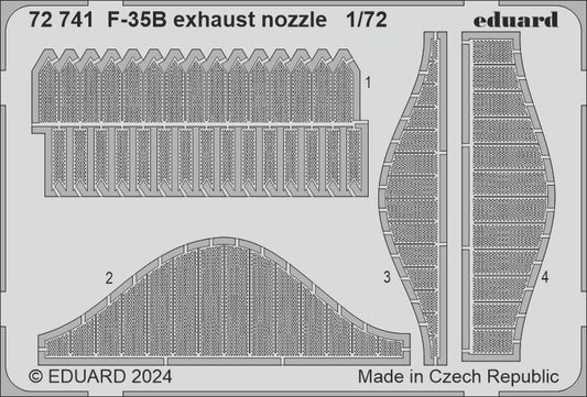 F-35B Exhaust Nozzle 1/72 Photo Etched Set for Tamiya