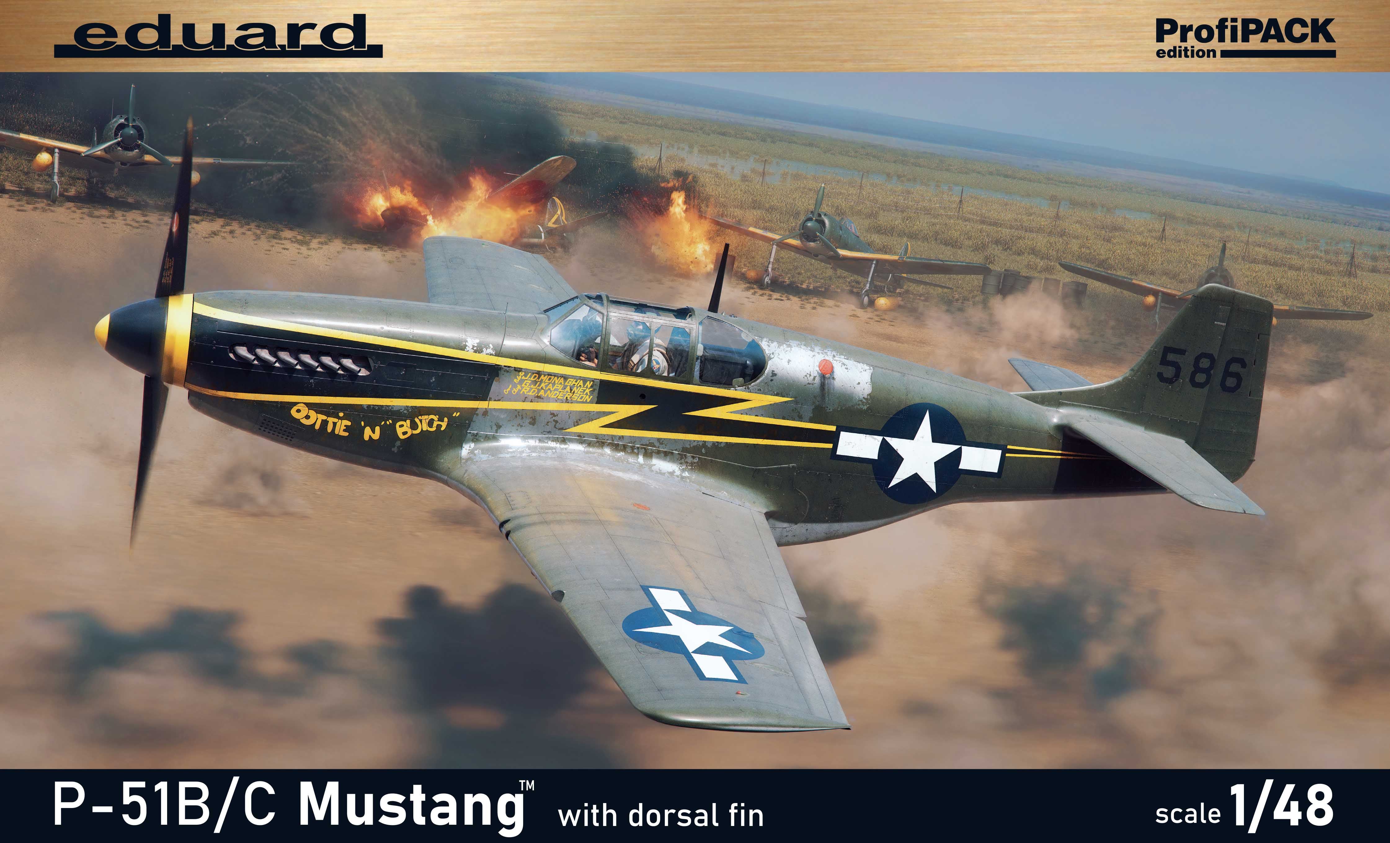 P-51B/C Mustang w/ dorsal fin Profipack Edition 1/48 #82108 by Eduard