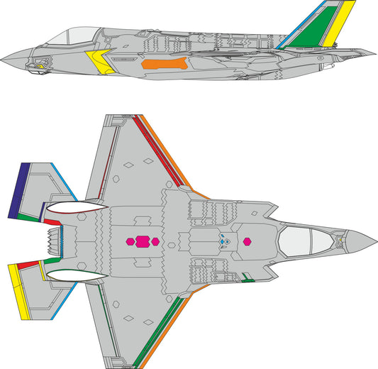 Masking Set for Tamiya F-35B RAM Coating 1/72 by Eduard