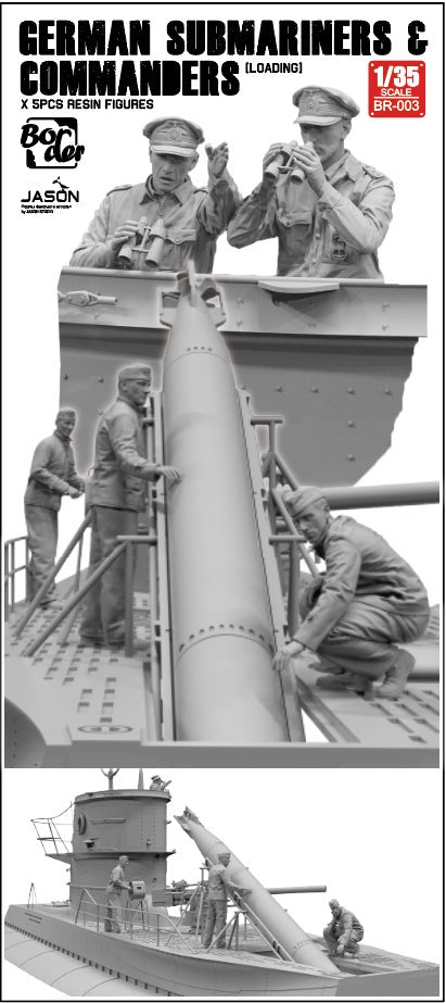 German Submariners & Commanders Loading 1/35 #BR003 by Border Models