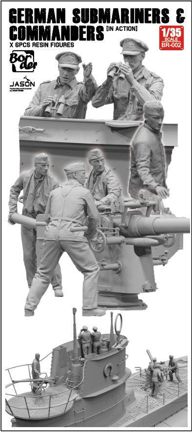 German Submariners & Commanders In Action 1/35 #BR002 by Border Models