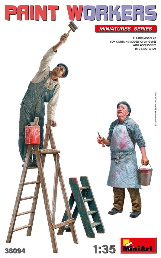 Paint Workers with Accessories 1/35 #38094 by MiniArt