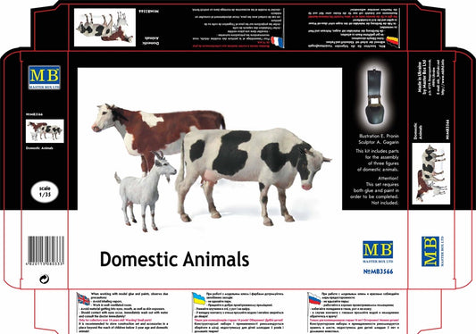 Domestic Animals 1/35 # 3566 by Master Box