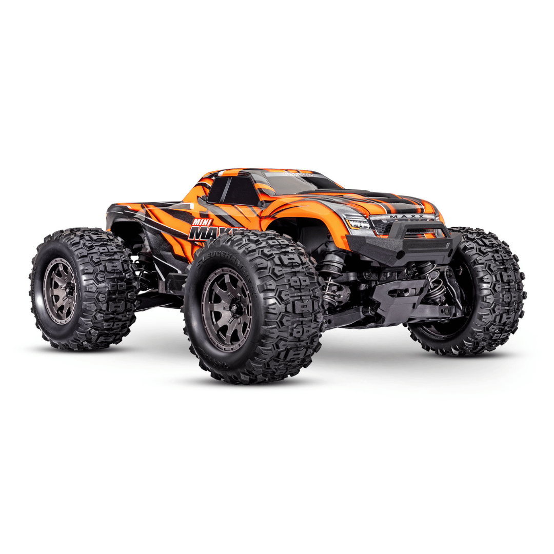 Traxxas Mini Maxx Brushless 1/16 4WD RTR Monster Truck w/TQ™ 2.4Ghz Radio, Battery - Assorted Colours TRA107154-1