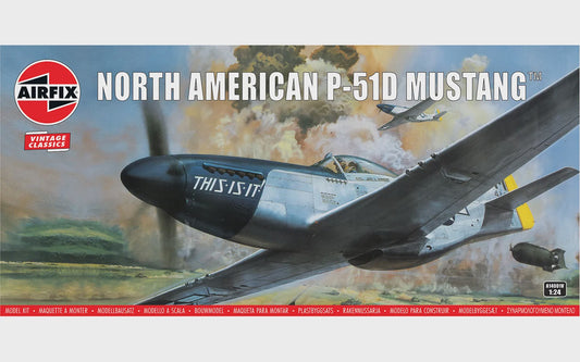 North American P-51D Mustang 1/24 #14001V by Airfix