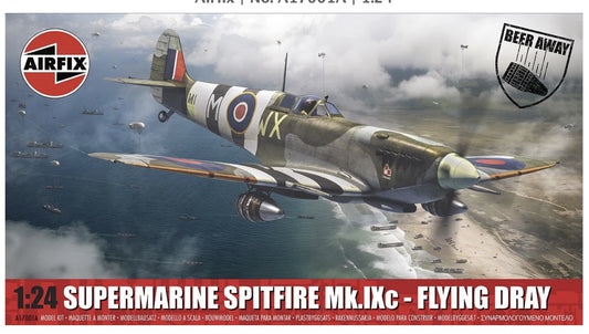 Supermarine Spitfire Mk.IXc Flying Dray w/ Pint Glass 1/24 #17001A by Airfix *DONT FORGET TO GIVE THEM THE PINT GLASS*