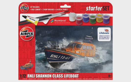 RNLI Shannon Class Lifeboat Starter Set 1/72 #55015 by Airfix
