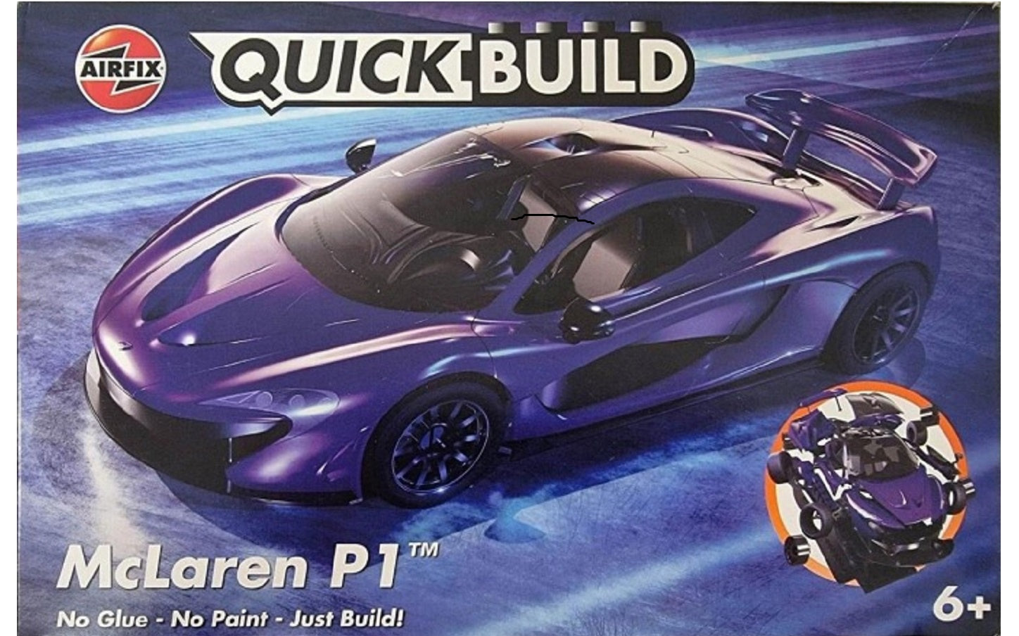 Mclaren P1 Purple Quick Build #J6029 by Airfix