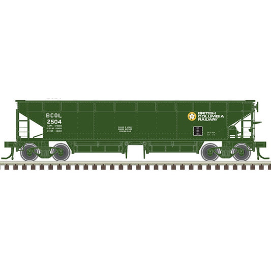 Atlas 20006798 Master HO 70 Ton Hart Ballast Hopper, BC Rail #2504