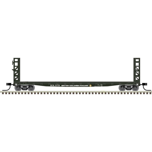 Atlas Master 50005786 N 48ft GSI Bulkhead Flatcar, BC Rail #51701