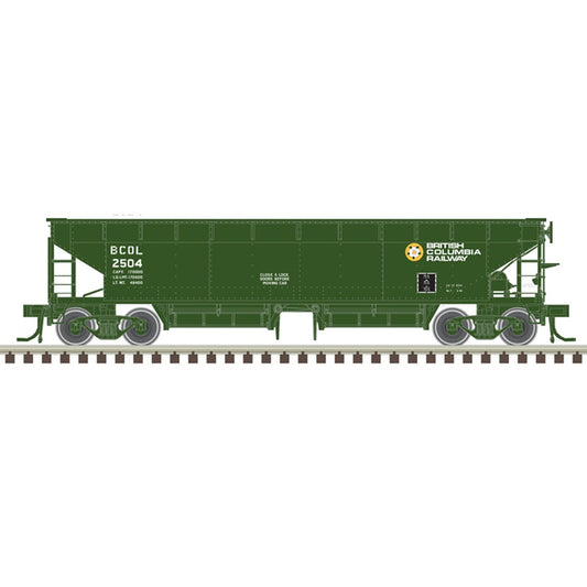Atlas 70 Ton Hartballast Car British Columbia (2504) Green/White