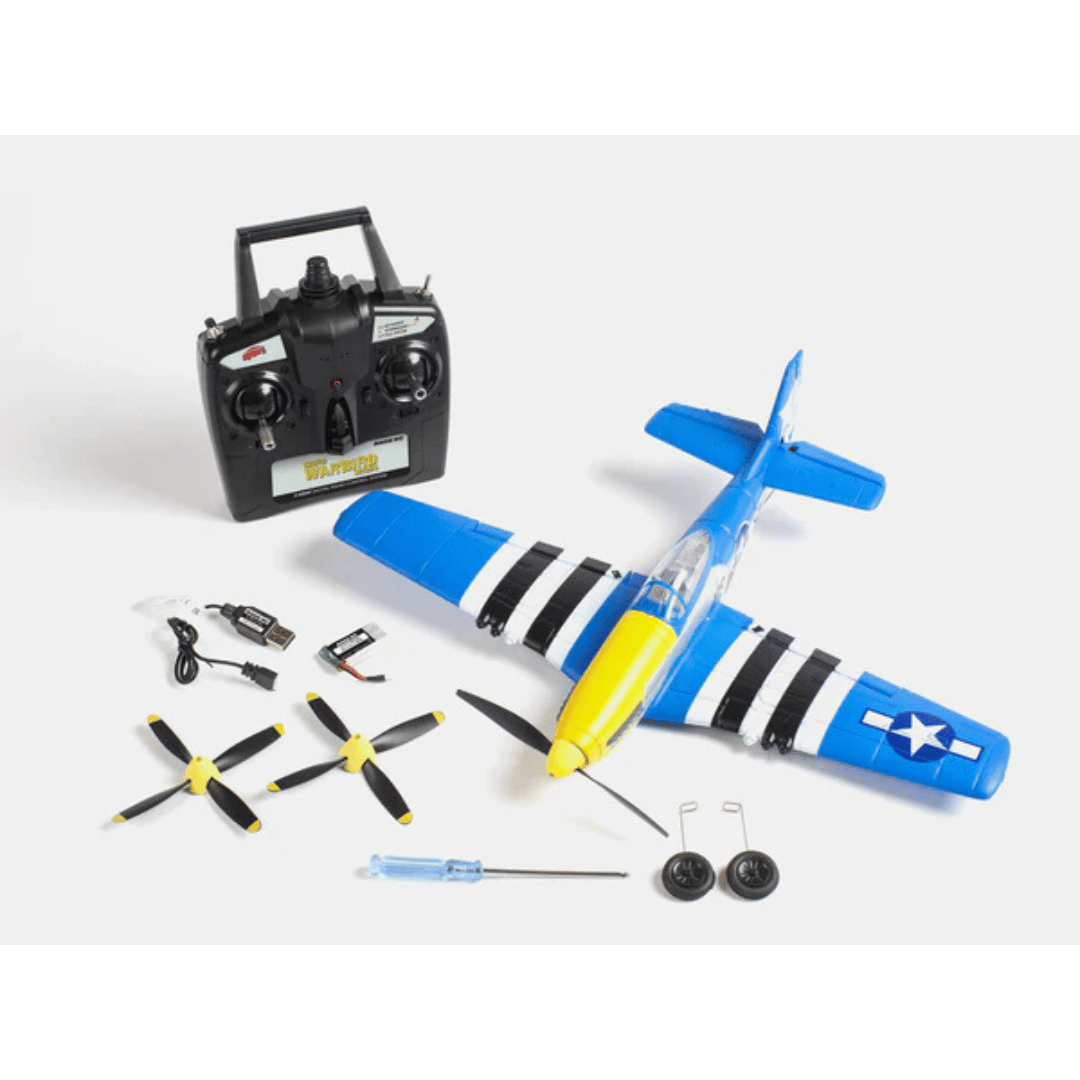 RageRC P-51D Mustang Obsession Micro Warbirds RTF Electric Airplane (400mm) - RGRA1300V2