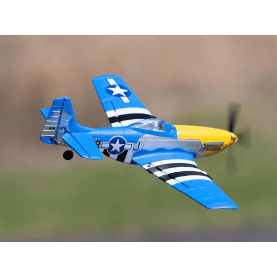 RageRC P-51D Mustang Obsession Micro Warbirds RTF Electric Airplane (400mm) - RGRA1300V2