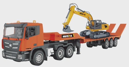 RC-Pro 1/24 9Ch Platform Trailer & Excavator Combo - 1319