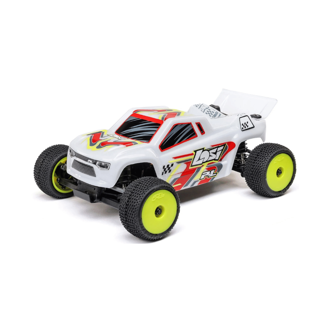 Losi Micro-T 1/28 RTR 2WD Stadium Truck (White) w/2.4GHz Radio, Battery & Charger - Assorted Colours LOS-1392
