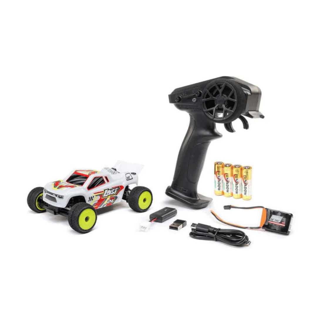 Losi Micro-T 1/28 RTR 2WD Stadium Truck (White) w/2.4GHz Radio, Battery & Charger - Assorted Colours LOS-1392