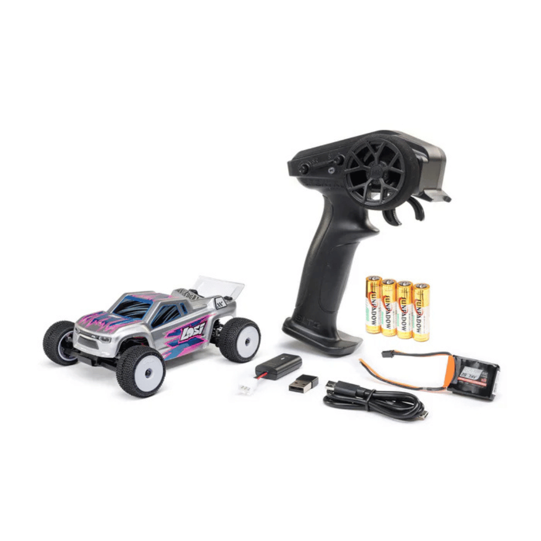 Losi Micro-T 1/28 RTR 2WD Stadium Truck (White) w/2.4GHz Radio, Battery & Charger - Assorted Colours LOS-1392