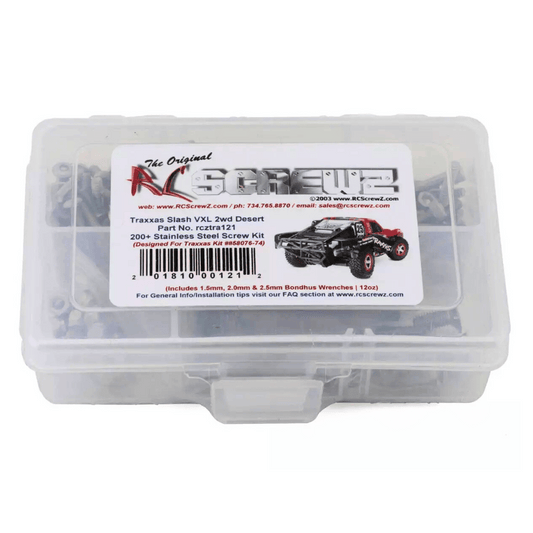 RC Screwz Traxxas Slash VXL 2WD Desert Run Stainless Steel Screw Kit - RCZTRA121