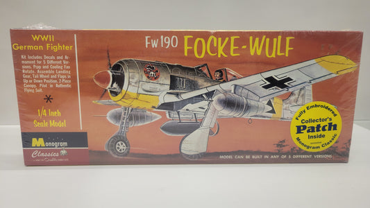 (Pre Owned) Focke Wulf 190 1/4inch scale by Monogram #85-0107