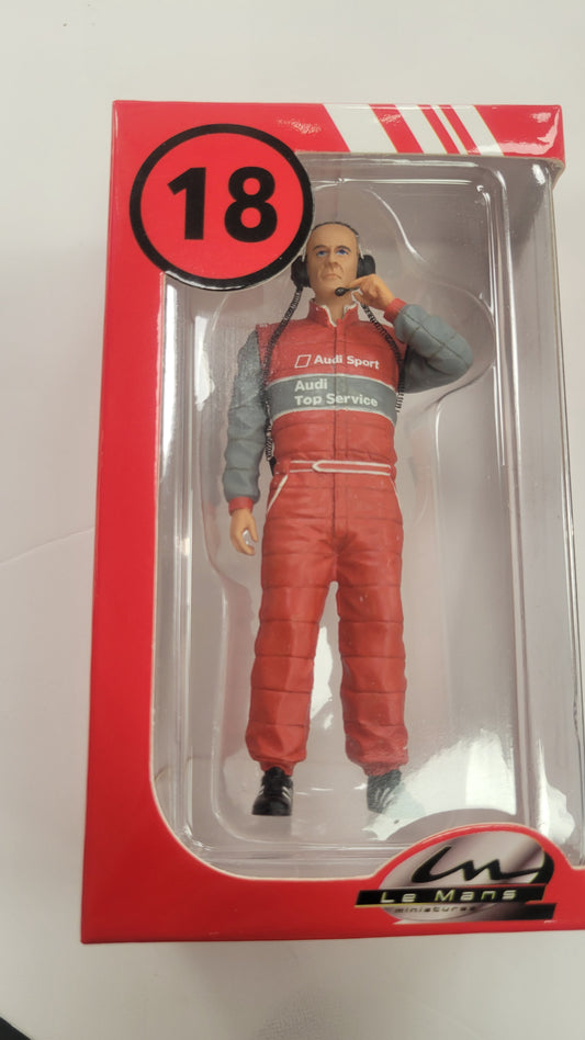 (Pre Owned) Le Mans Miniatures Wolfgang Ullrich Audi Team Manager 1:18 501122