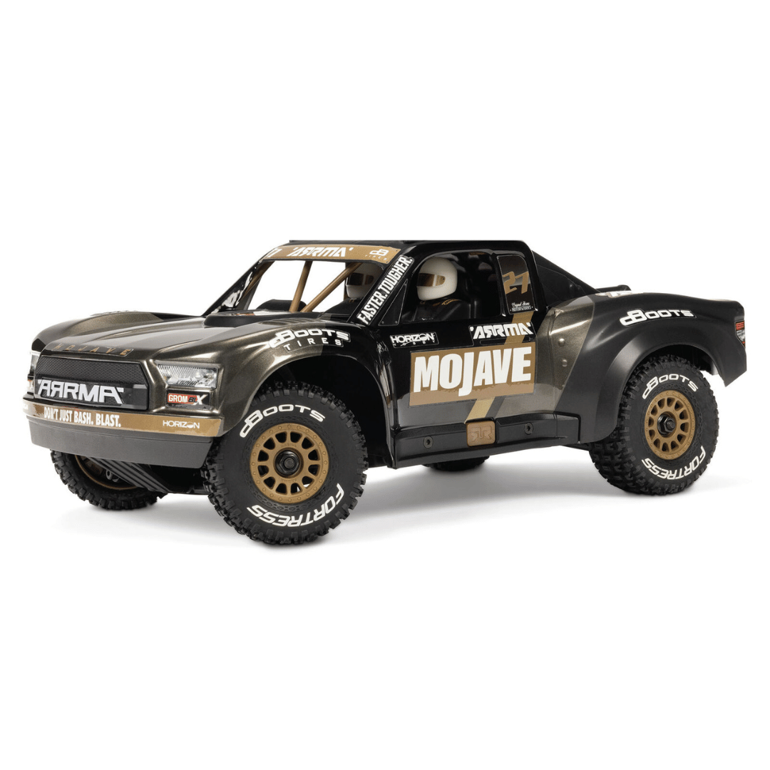 Arrma Mojave Grom 223S BLX 1/18 Brushless RTR 4WD Desert Truck (Black) w/SLT2 2.4GHz Radio - ARA2304T1