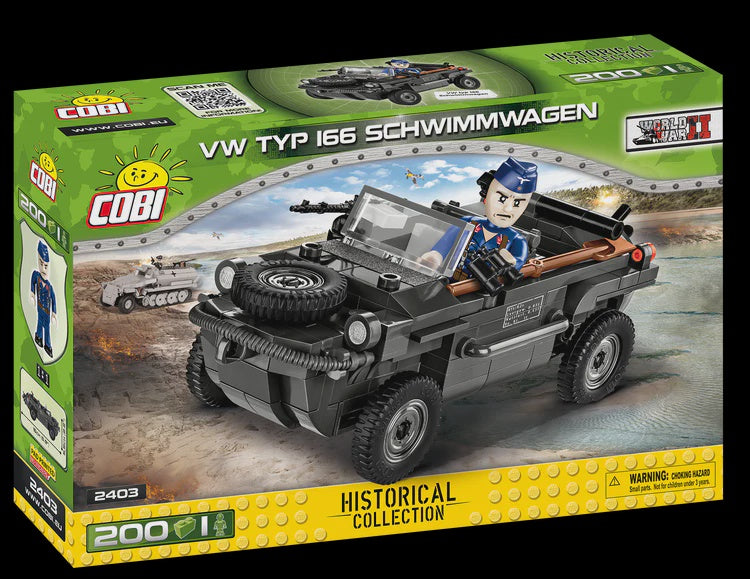 Cobi Historical Collection WWII: VW Typ 166 Schwimmwagen 200 PCS