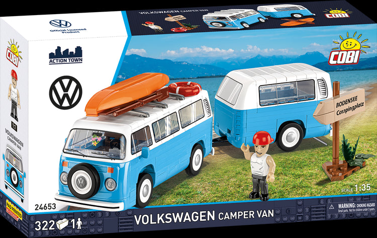 Cobi Volkswagen: 24653 Camper Van 1/35 322 PCS