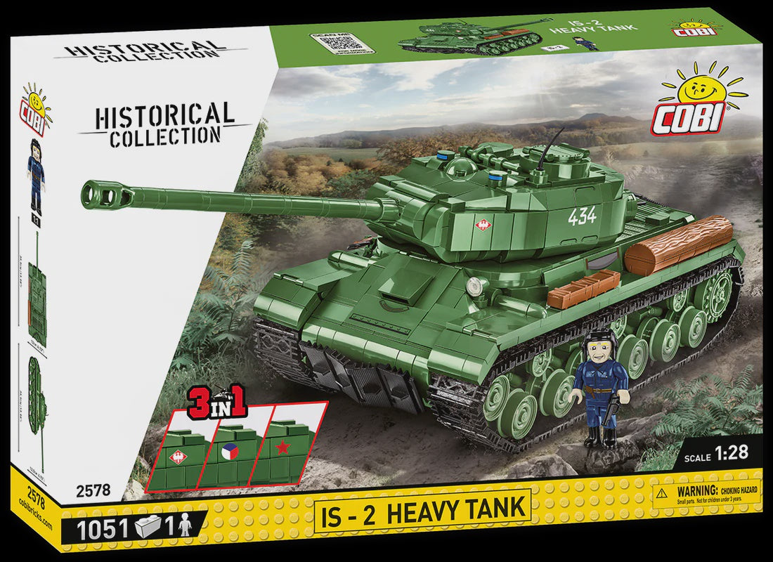 Cobi Historical Collection WWII:  IS-2 Heave Tank 3In1 1051 PCS