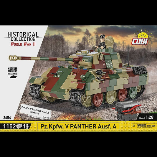 Cobi Historical Collection WWII: 2654 Pz.Kpfw. V Panther Ausf. A 1/28 1152 PCS