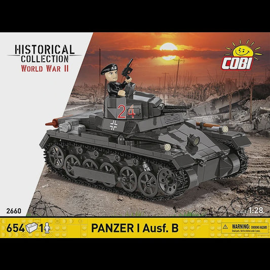 Cobi Historical Collection WWII: 2660 Panzer I Ausf.B 1/28 654 PCS