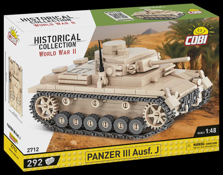 Cobi Historical Collection WWII: Panzer III AUSF.J 1:48 292 PCS