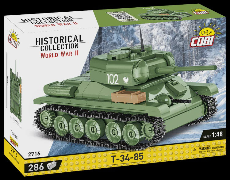 Cobi Historical Collection WWII: T-34-85 1:48 2716 PCS