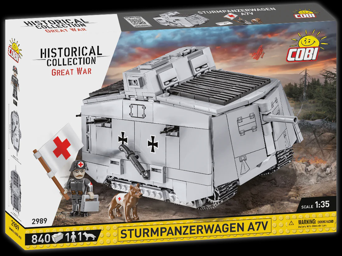 Cobi Historical Collection Great War: Sturmpanzerwagen A7V 840 PCS